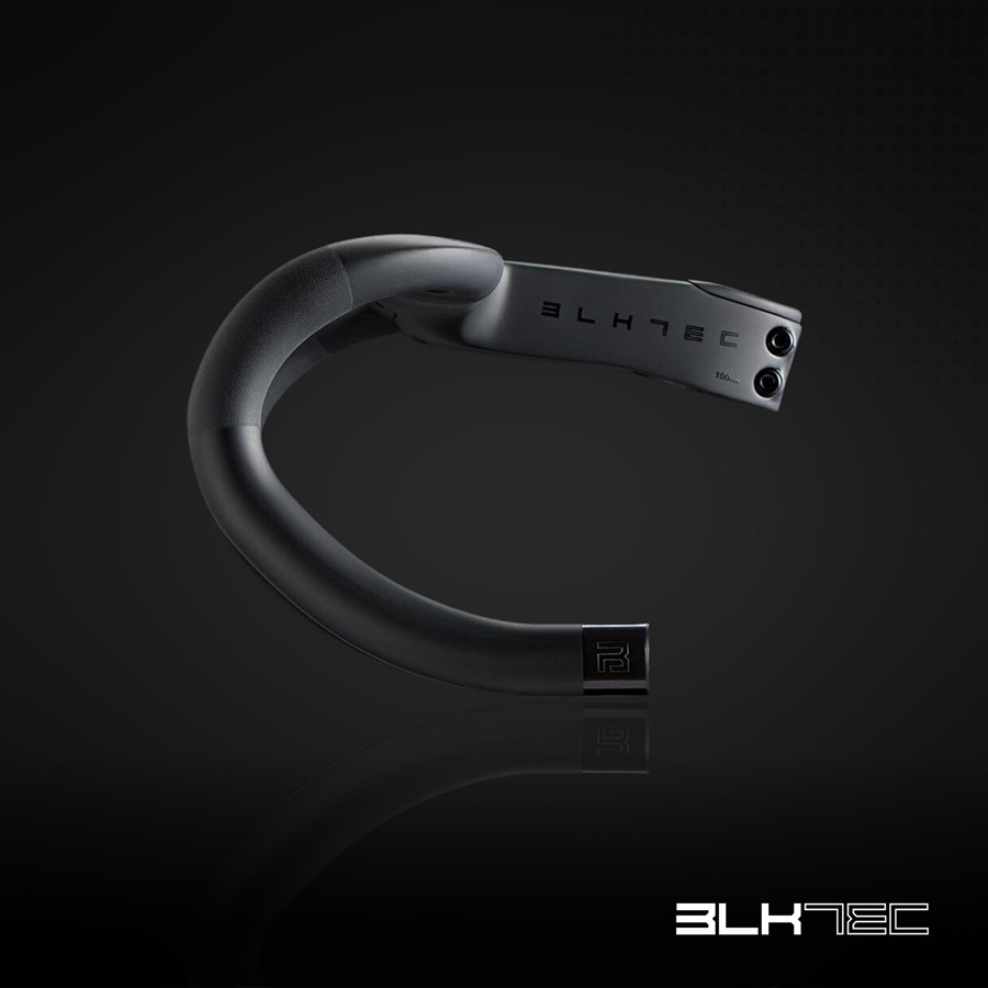 แฮนด์เสือหมอบคาร์บอน BLKTEC รุ่น R8 Road Bike Handlebar Integrated Aero Dynamic วัสดุคาร์บอน รองรับ Switch สำหรับ Shimano Di2 (Climbing Switch)