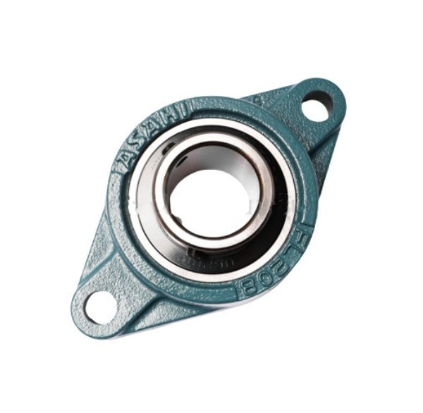 ตลับลูกปืนตุ๊กตา ทรงวงรี (รูปไข่) รูเพลา 40 มิลลิเมตร ASAHI อาซาฮี รุ่น UCFL208 Pn.A211-0150 (แท้) ##