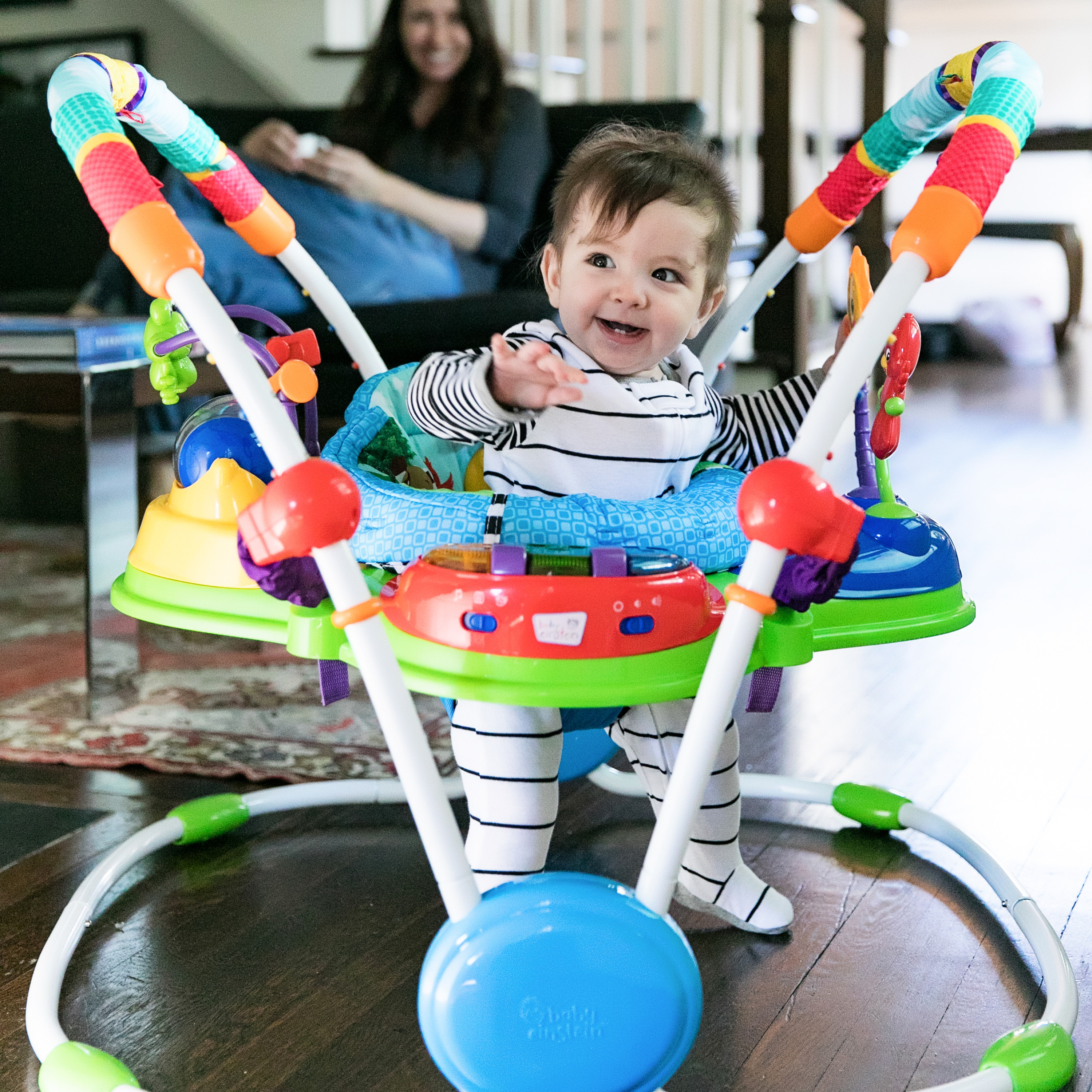 Baby Einstein Neighborhood Friends Activity Jumper จัมเปอร์เด็ก กระโดดพร้อมของเล่น เสริมพัฒนาการเด็ก ปรับความสูงได้ 5 ระดับ รุ่นใหม่ล่าสุด