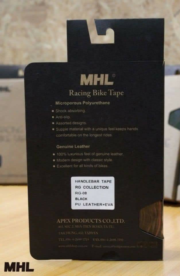 ผ้าพันแฮนด์เสือหมอบ MHL รุ่น RG-08 RACING BIKE TAPE หนา 3mm (Made in Taiwan)