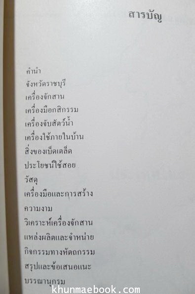 รายงานการวิจัย ''จักสานราชบุรี'' รวบรวมและศึกษาเครื่องจักสานของจังหวัดราชบุรี