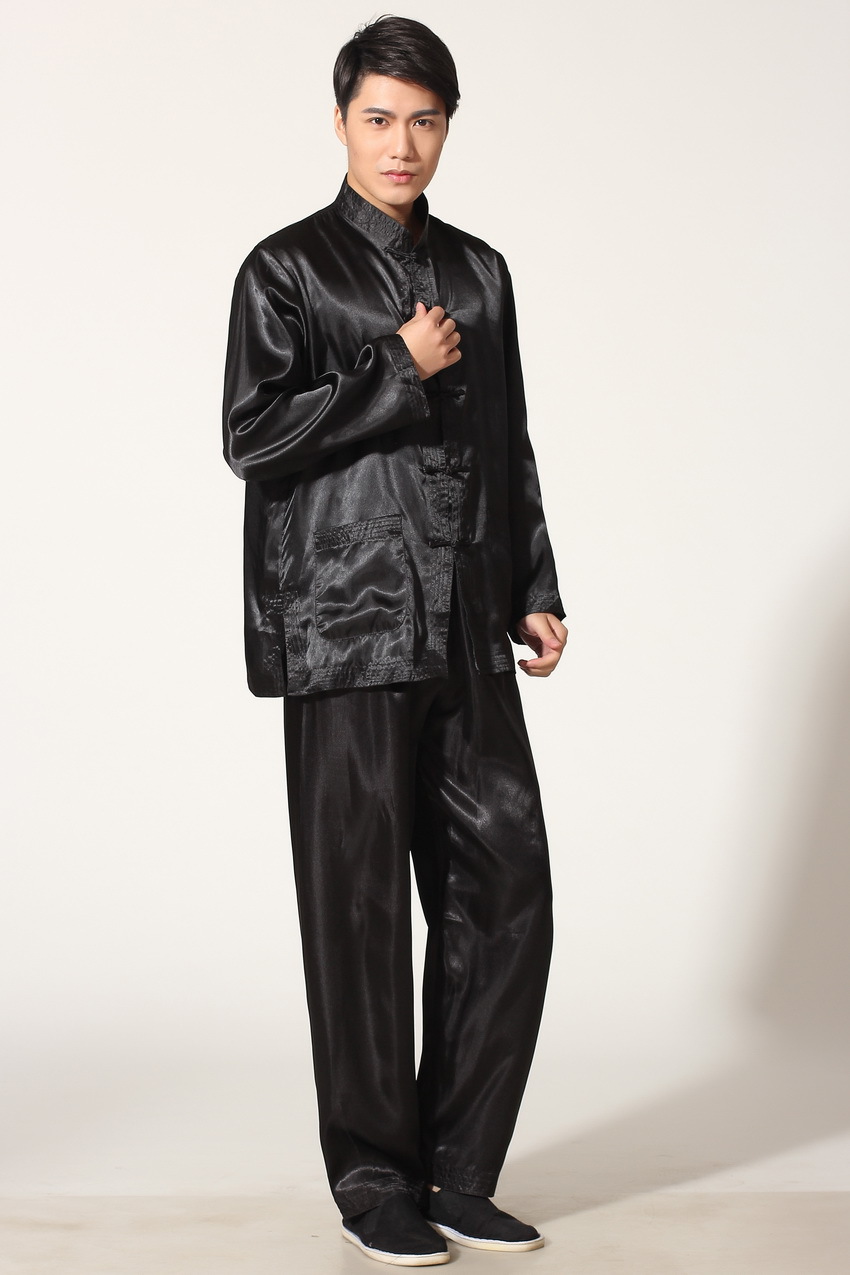 Pre-order ชุดจีนชาย แขนยาว สีดำ