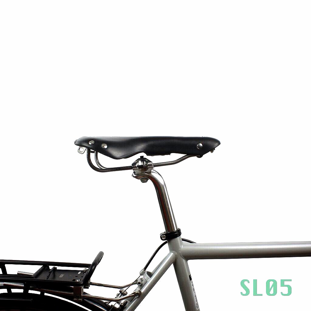 เบาะจักรยาน VINCITA SADDLE หนังแท้ ร่องกลาง, SL05-02