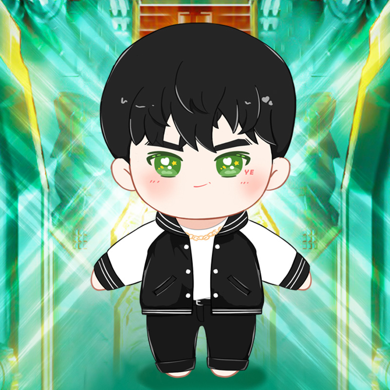 ตุ๊กตาหวังอี้ป๋อ (20 cm.) ชุดเสื้อเบสบอล จากรายการ Street Dance