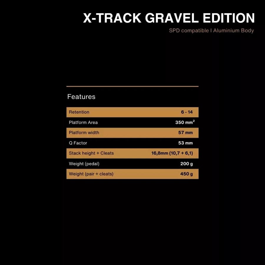 บันได LOOK X-TRACK GRAVEL EDITION | แป้นเหยียบจักรยานกราเวล พร้อมคลีทในชุด