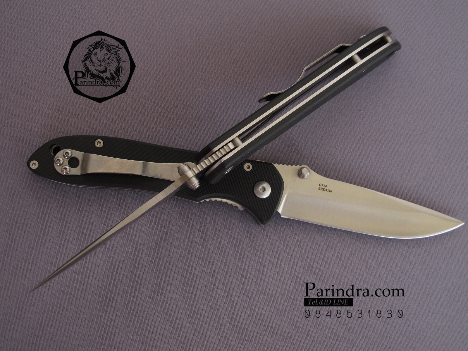 มีดพับ Ganzo รุ่น G7142 สีดำ ของแท้ 100%