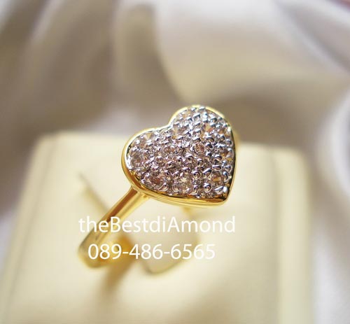 BR965+++แหวนหัวใจจิกไข่ปลา+++แหวนแบบยอดนิยม ทุกยุคทุกสมัย มีคนถามแบบนี้มาเยอะ กี่ปีกี่ยังครองความนิยม ฝังแบบจิกไข่ปลานูนๆหน่อยค่ะ