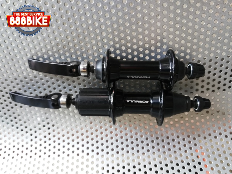 ดุมเสือหมอบ FORMULA หน้า หรือ หลัง v-brake โม่อลูฯ สีดำ 32H 36H