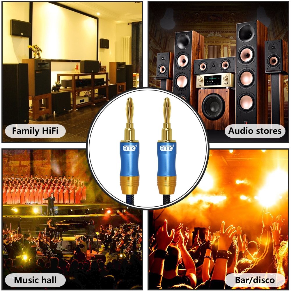 ขาย ERTK BANANA PLUG สายบานาน่าเกรดพรีเมี่ยม สำหรับลำโพงเครื่องเสียง