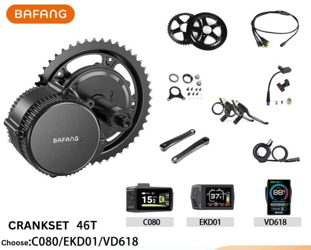 8FUN/Bafang BBS02 750W Mid Drive Motor Kit for Electric Bicycle Conversion (New 2025)