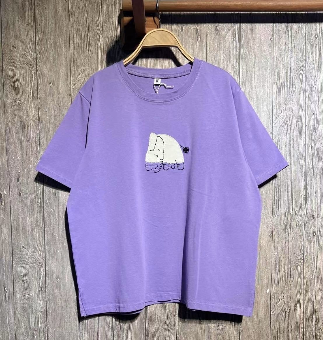เสื้อยืดปักลายช้าง 9am