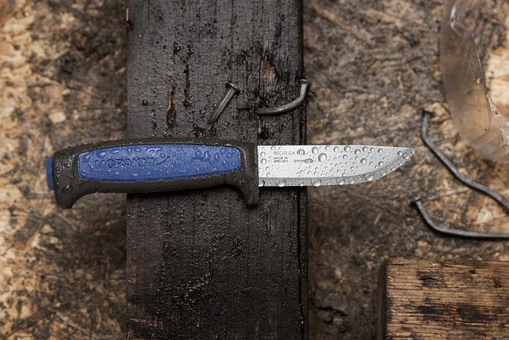 มีดใบตาย MoraKniv Pro S Stainless Steel Blade Sweden ด้ามสีฟ้า ของแท้ 100%