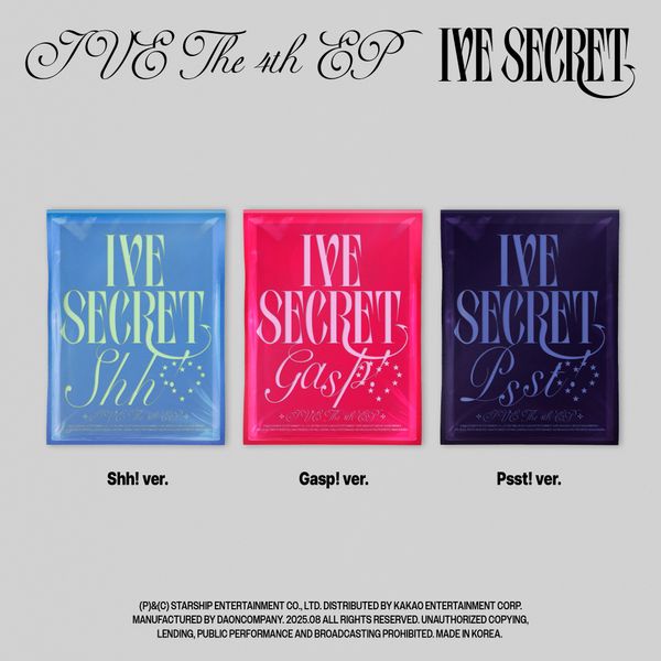 PRE. อัลบั้ม IVE - 4th Mini Album [IVE SECRET] (Random Ver.) - รอนำเข้า 14- 25วัน -