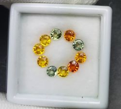 พลอยซองเจีย 2 กะรัต 10 ชิ้น 3.3 มิล