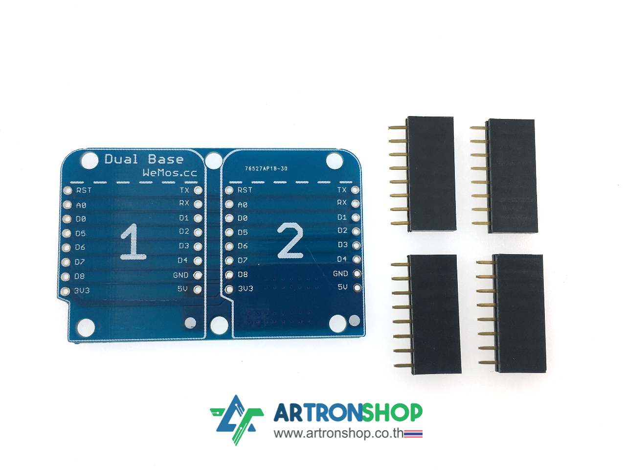 Dual Base for WeMos D1 mini