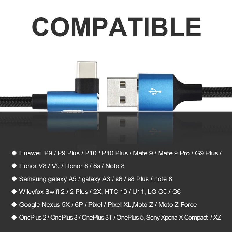 ขาย ERTK TypeC สายชาร์จ สายดาต้า สำหรับมือถือ TypeC รองรับไฟ 2A หัวงอ