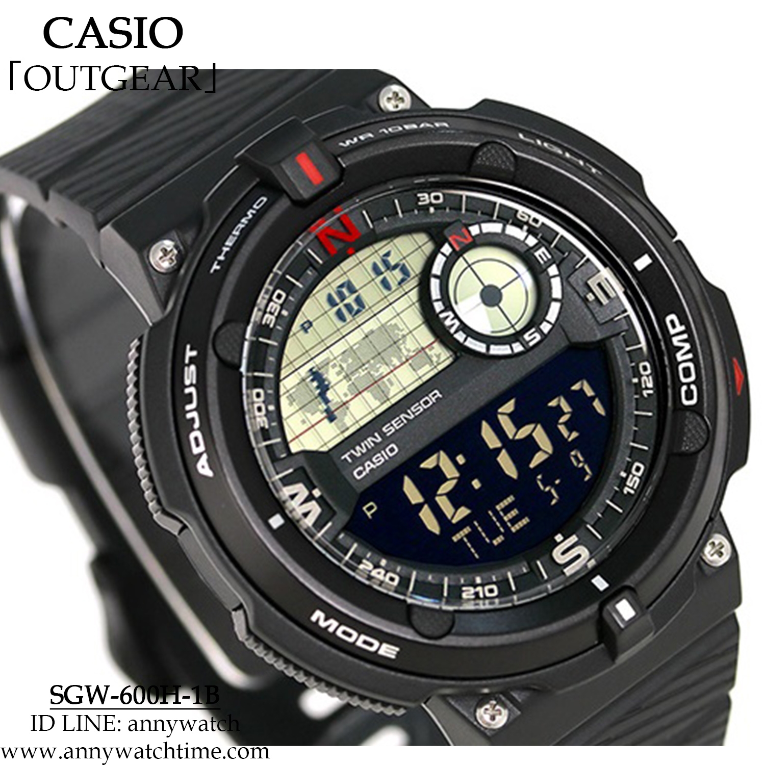 CASIO SGW-600H-1B