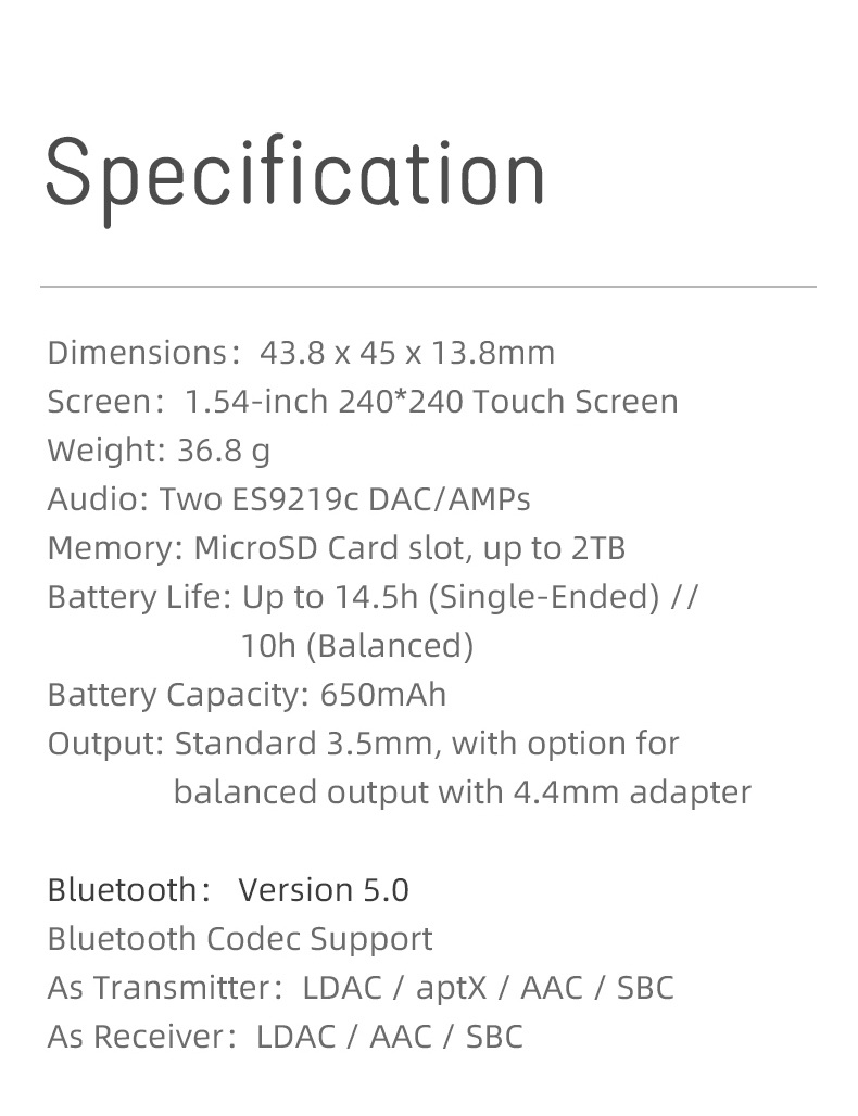 Shanling M0 PRO เครื่องเล่นเพลงพกพาจิ๋ว รองรับ Dual Hi-Res ประกันศูนย์ไทย