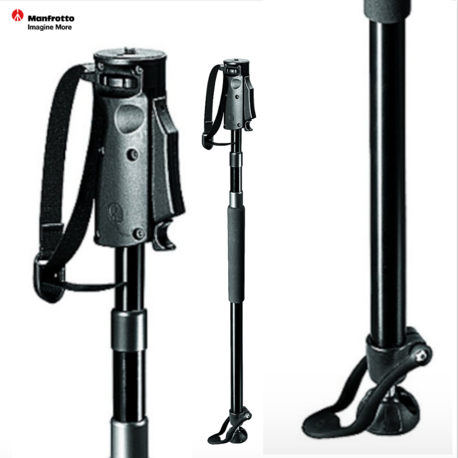 ขาตั้งกล้อง Manfrotto 685B ถ่ายภาพแบบขาเดี่ยว 3 ท่อน ใช้ติดตั้งกล้องถ่ายภาพทุกชนิด วิธีปลดและเก็บขาใช้กดปุ่ม MF-0685-B0001 ประกันศูนย์ 5 ปี