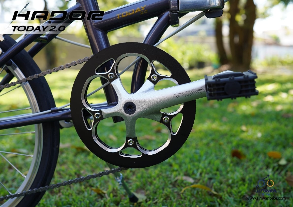 จักรยานพับได้ HADOR TODAY 2.0 Folding bike ล้อ 20" ชุดเกียร์ LT-Woo A5 9 สปีด เฟรม CHROMOLY