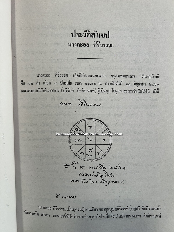 ชีวิตกับการทำงาน อนุสรณ์ นางละออ ศิริวรรณ