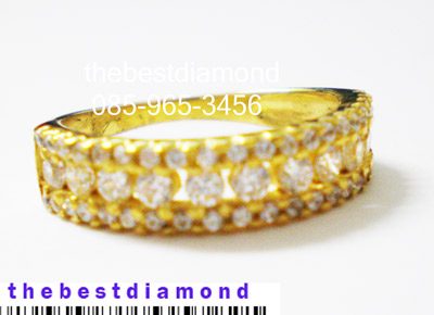 BR234 แหวนแถวperfect setting ดูดี มากๆ แหวนแถววงนี้สวยจริงๆ งานเรียบร้อย intrend วงไม่ใหญ่ ใส่ติดนิ้วได้ตลอดเลยค่ะ