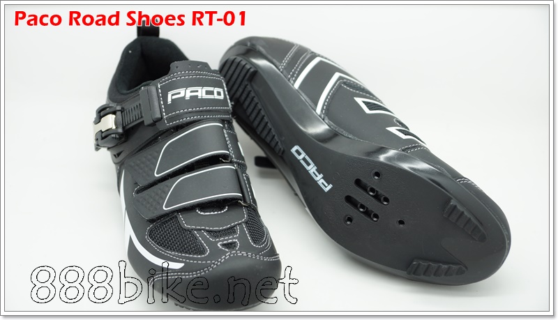 รองเท้าเสือหมอบ PACO Cycling Road Shoes, RT-01 รองเท้าปั่นจักรยานเสือหมอบ มีล็อค