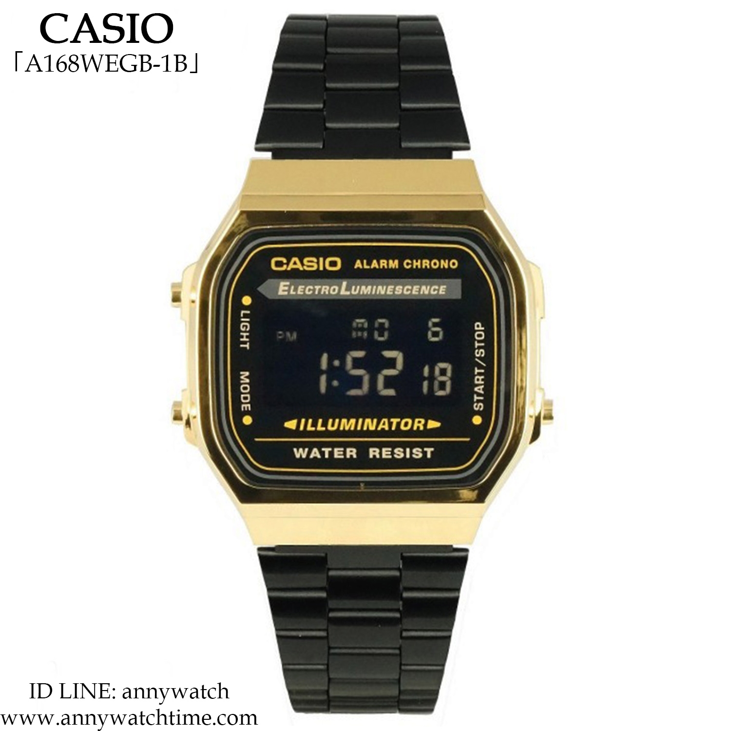 CASIO A168WEGB-1B