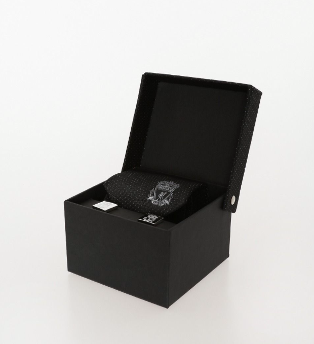 ชุดเนคไทลิเวอร์พูล พร้อมกระดุมคัฟฟลิ่ง Charcoal Tie & Cufflink Box พร้อมกล่องของขวัญของแท้