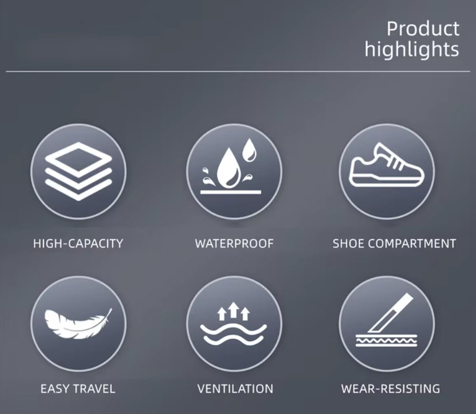 กระเป๋าเสริมเดินทางกันน้ำ รุ่น 1036 ขนาด 48*23*20 ซม.