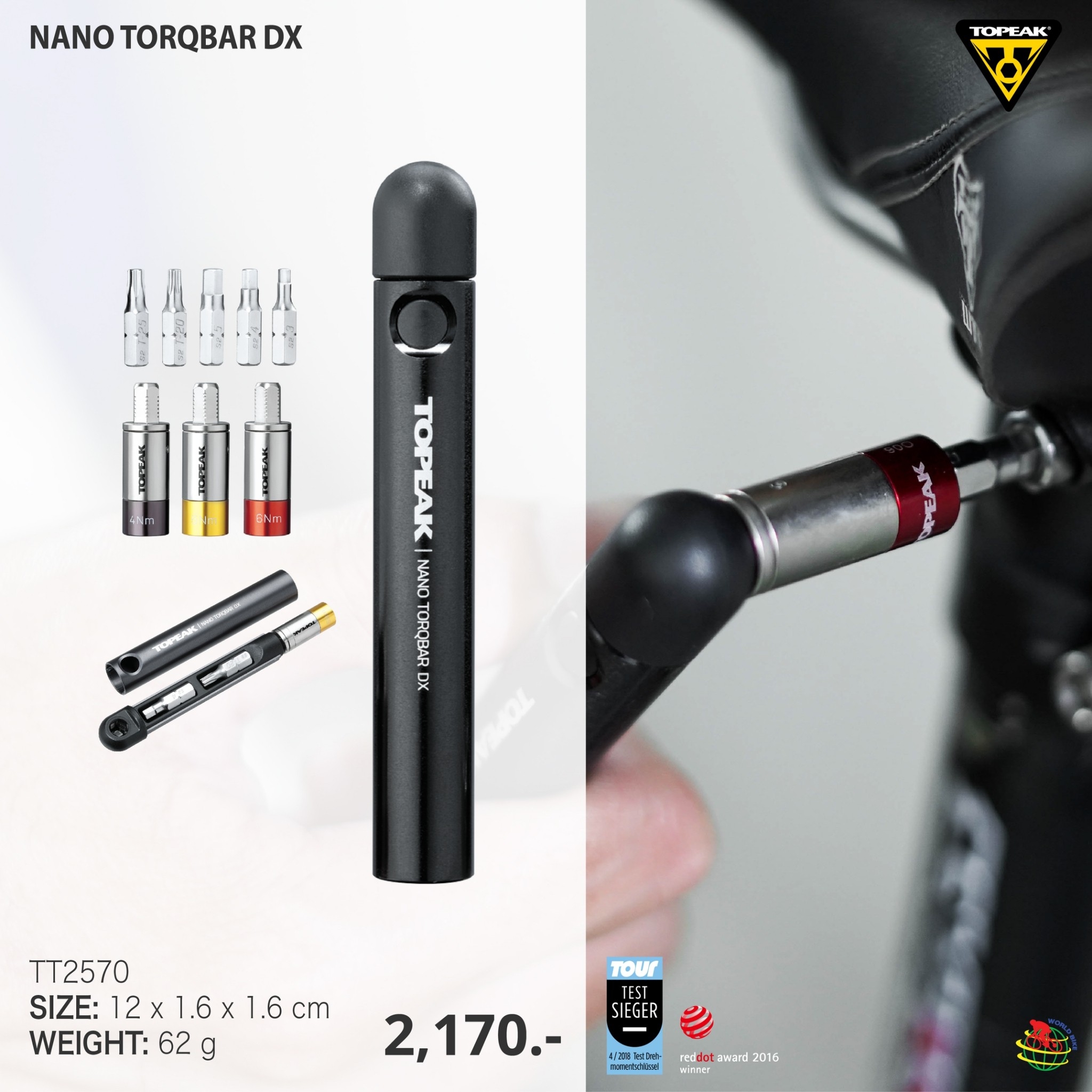 ปะแจทอร์ค TOPEAK NANO TORQBAR DX , TT2570