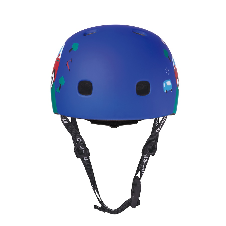 หมวกกันน็อคสำหรับเด็ก MICRO สีสันสดใส การออกแบบที่คำนึงถึงความสะดวกสบายและความปลอดภัย มีแผ่นโฟมหนาป้องกันแรงกระแทกได้ดี และสายรัดคางที่ปรับได้