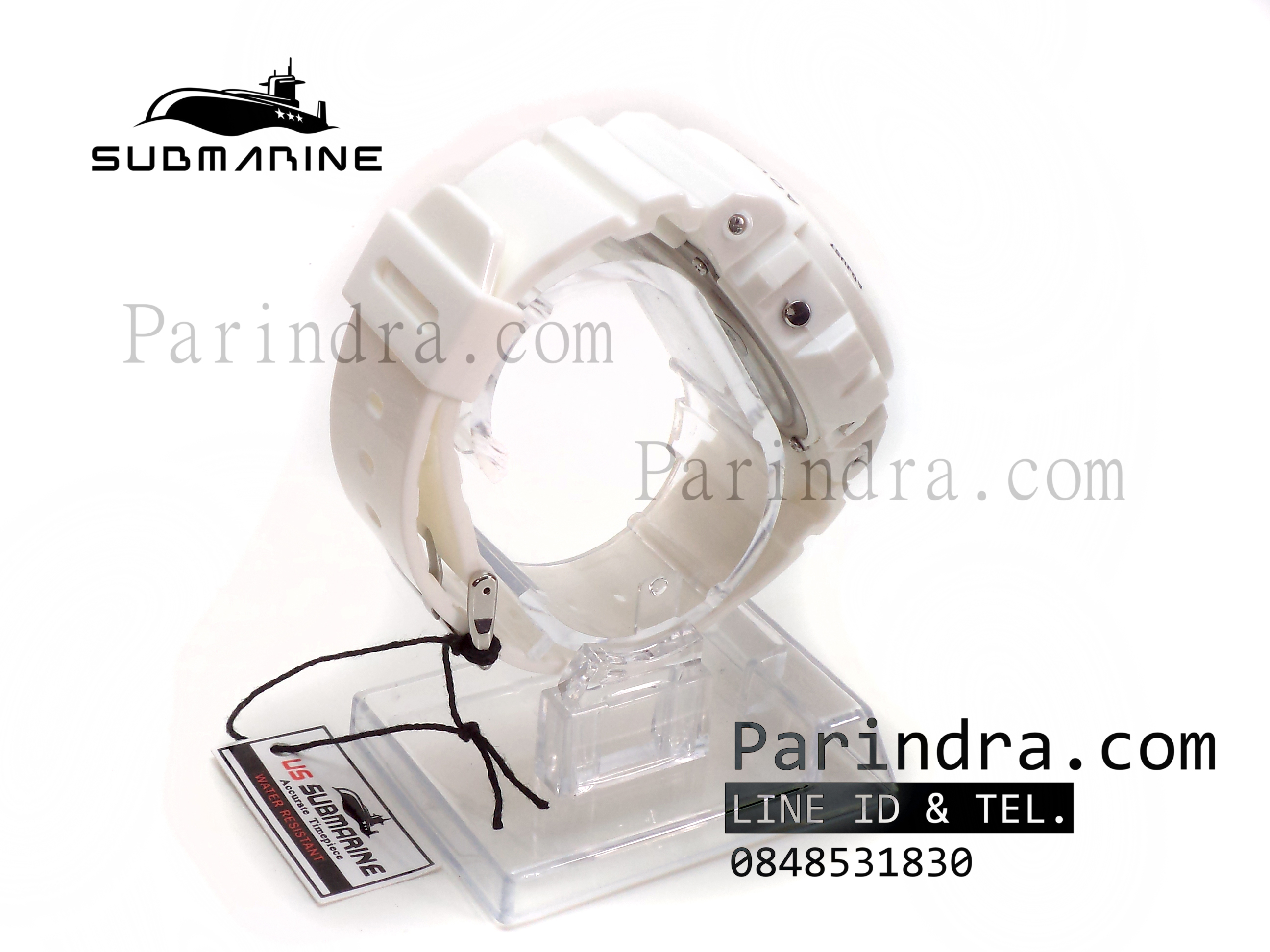 นาฬิกา US submarine Adventure Protector รุ่น TP1279M สีขาว พื้นหลังชมพูเข้ม