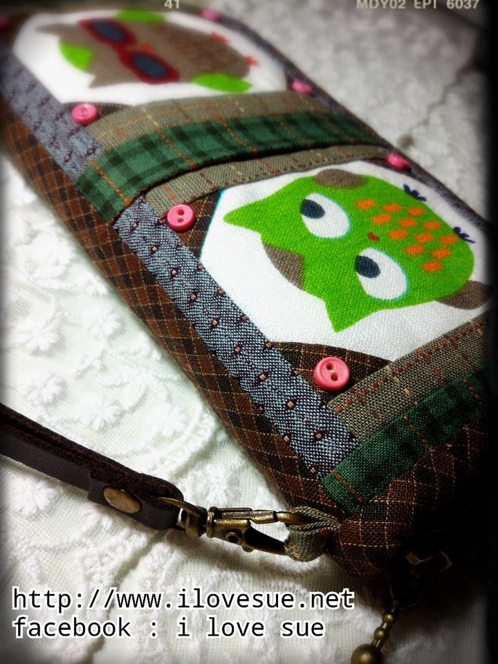 กระเป๋าเงินใบยาว ผ้าคอตตอนลินินเกาหลี + ผ้าทอญี่ปุ่น - สั่งทำค่ะ