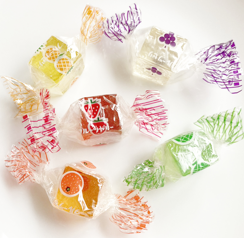 Kinjo Jelly เยลลี่กินเปลือกได้ (ในถุงมีประมาณ 8-9 ชิ้น) 115 กรัม