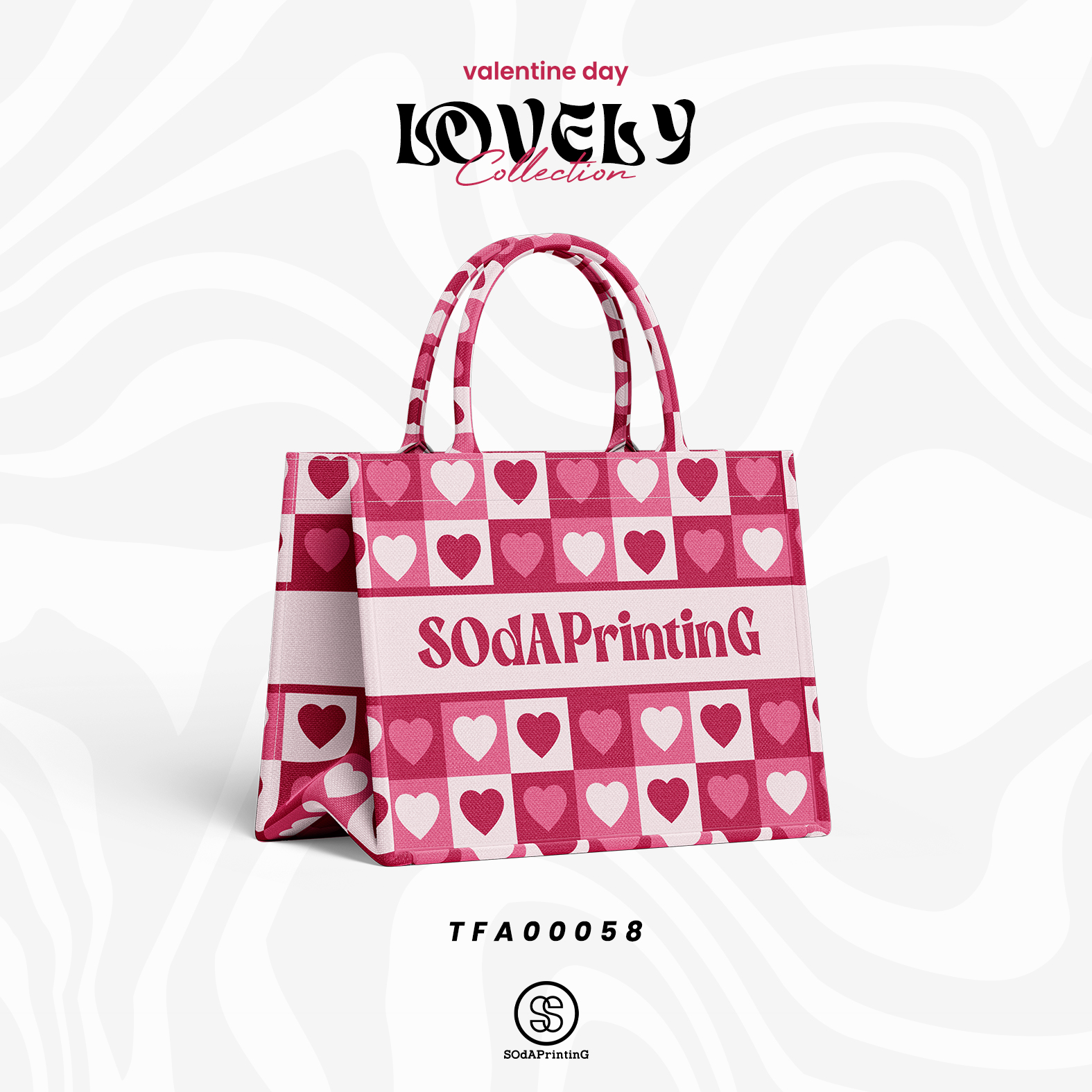 Mini Book tote bag Lovely Collection รหัส TFA00058 #ใส่ชื่อได้ #SOdAbag #SOdAPrintinG