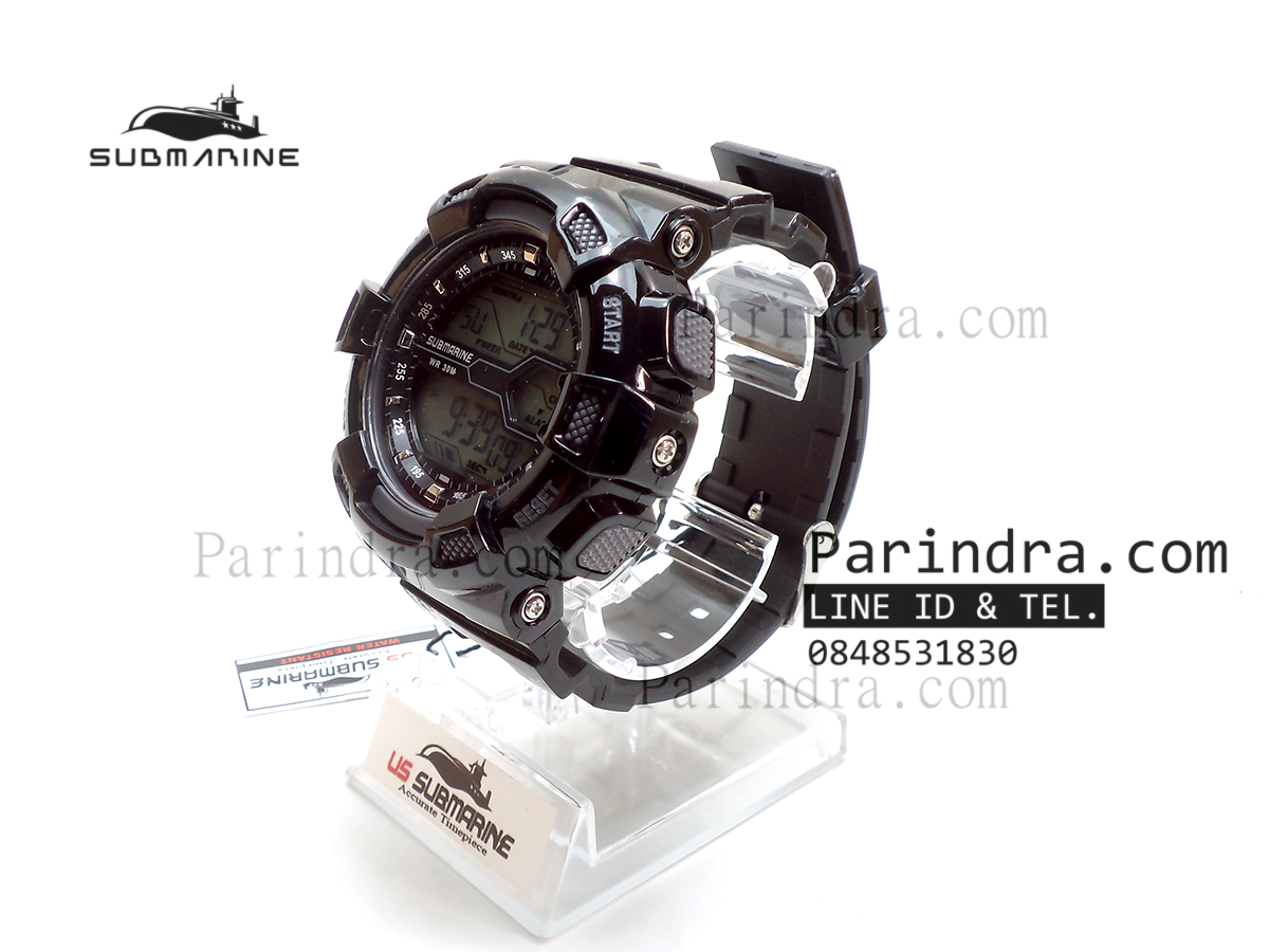 นาฬิกา US submarine รุ่น TP1311M ดำ-เทา พื้นเทา