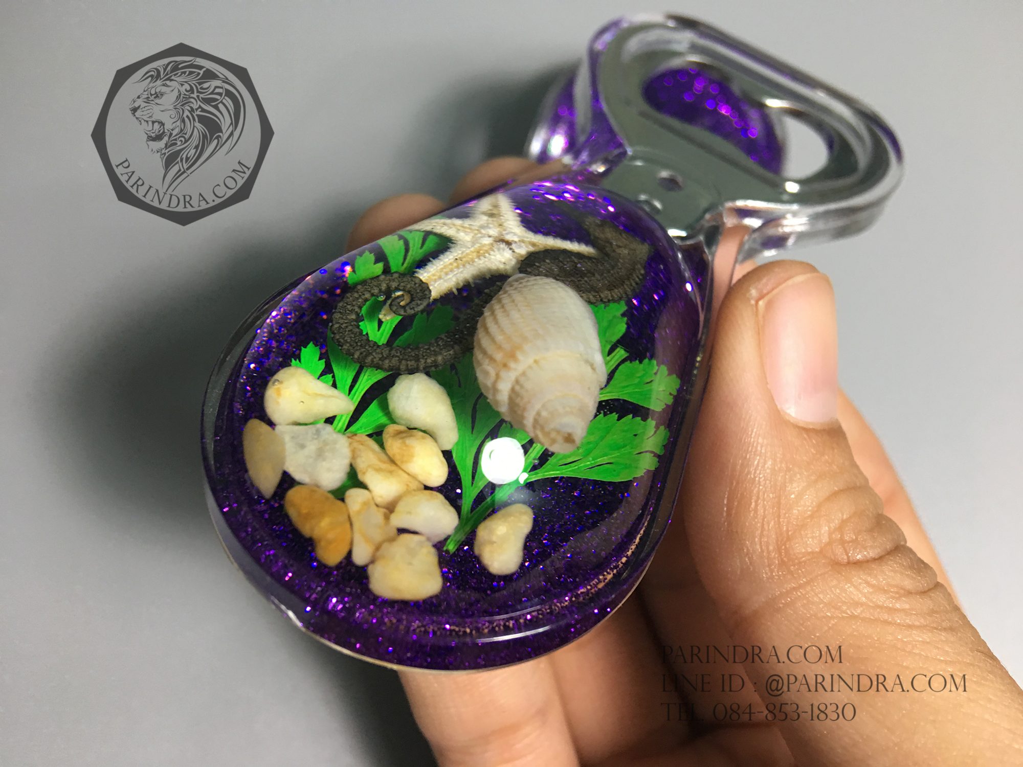 ที่เปิดขวด ชุดสัตว์ทะเลรวม ในเรซิ่น แบบมีแม่เหล็กติดกับตู้เย็น 1