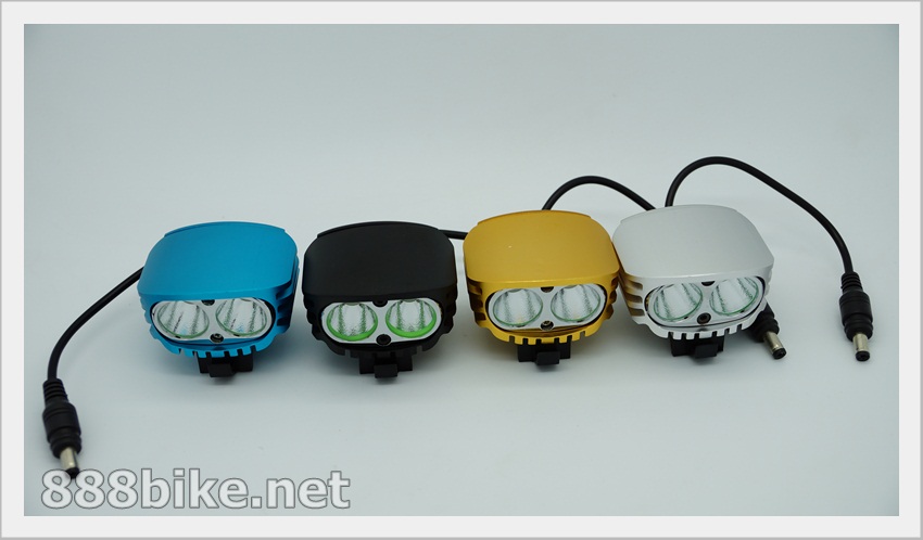 ไฟฉายเอนกประสงค์ ไฟเลด YPD 2 x Cree XM-L U2 LED 4000lm 4-Mode Cool White Bicycle Light