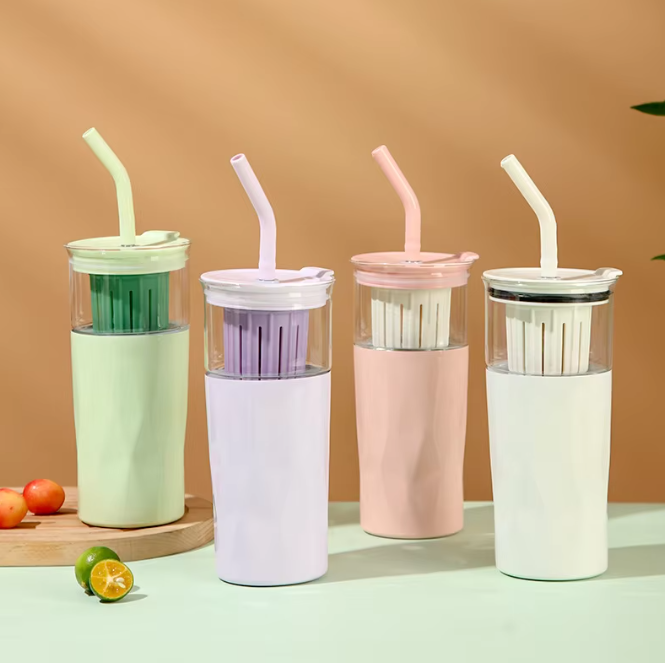 แก้วสแตนเลส 2 ชั้น (ด้านในแก้ว) รุ่น CY-1038 22 ออนซ์/650 ml