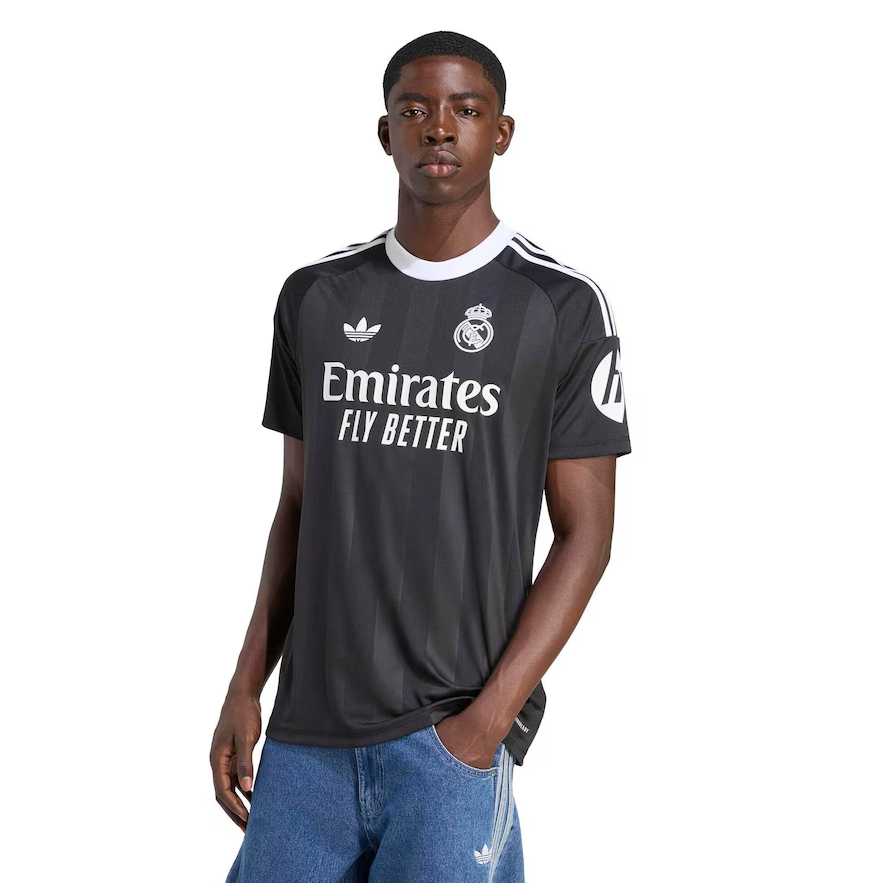 เสื้อผู้รักษาประตูรีลมาดริด 2025 2026 ชุดที่3 สีดำของแท้