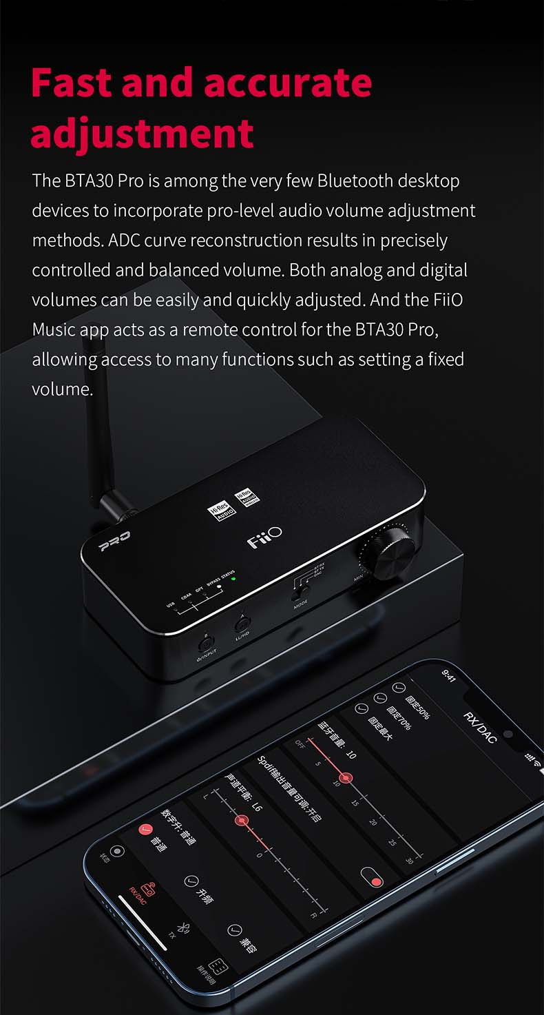 FiiO BTA30 PRO ตัวรับและส่งสัญญาณไร้สายรองรับ Bluetooth5.0 ประกันศูนย์ไทย