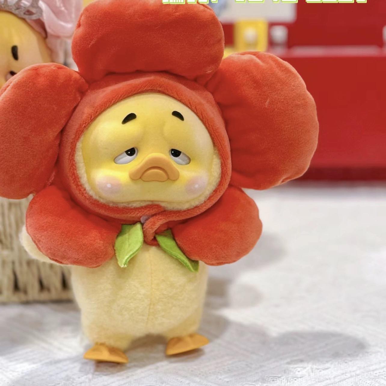 PRE. เป็ดหน้าบึ่ง Upsetduck ตุ๊กตาเป็ดน่ารําคาญ น้องเป็ดน่าบึ้งของแท้ 100% (นำเข้า 14-25 วัน )