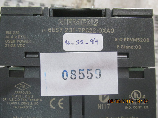 PLC “ SIEMENS ” รุ่น 6ES7 231-7PC22-0XA0