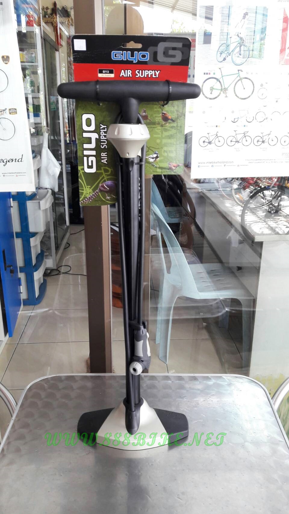 สูบตั้งพื้น GIYO GF-13 Floor Pumps with Air-release ด้ามอลู มีปุ่มปล่อยลม เบาแรง