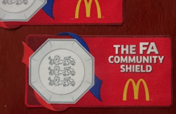 อาร์มสัญลักษณ์ฟุตบอล การแข่งขันฟุตบอลคอมมูนิตี้ ชิลด์ - COMMUNITY SHIELD 2015 PLAYER SIZE ใหม่ / COMMUNITY SHIELD National Football Tournament PLAYER SIZE Football Patch/Badge - COMMUNITY SHIELD 2015 NEW