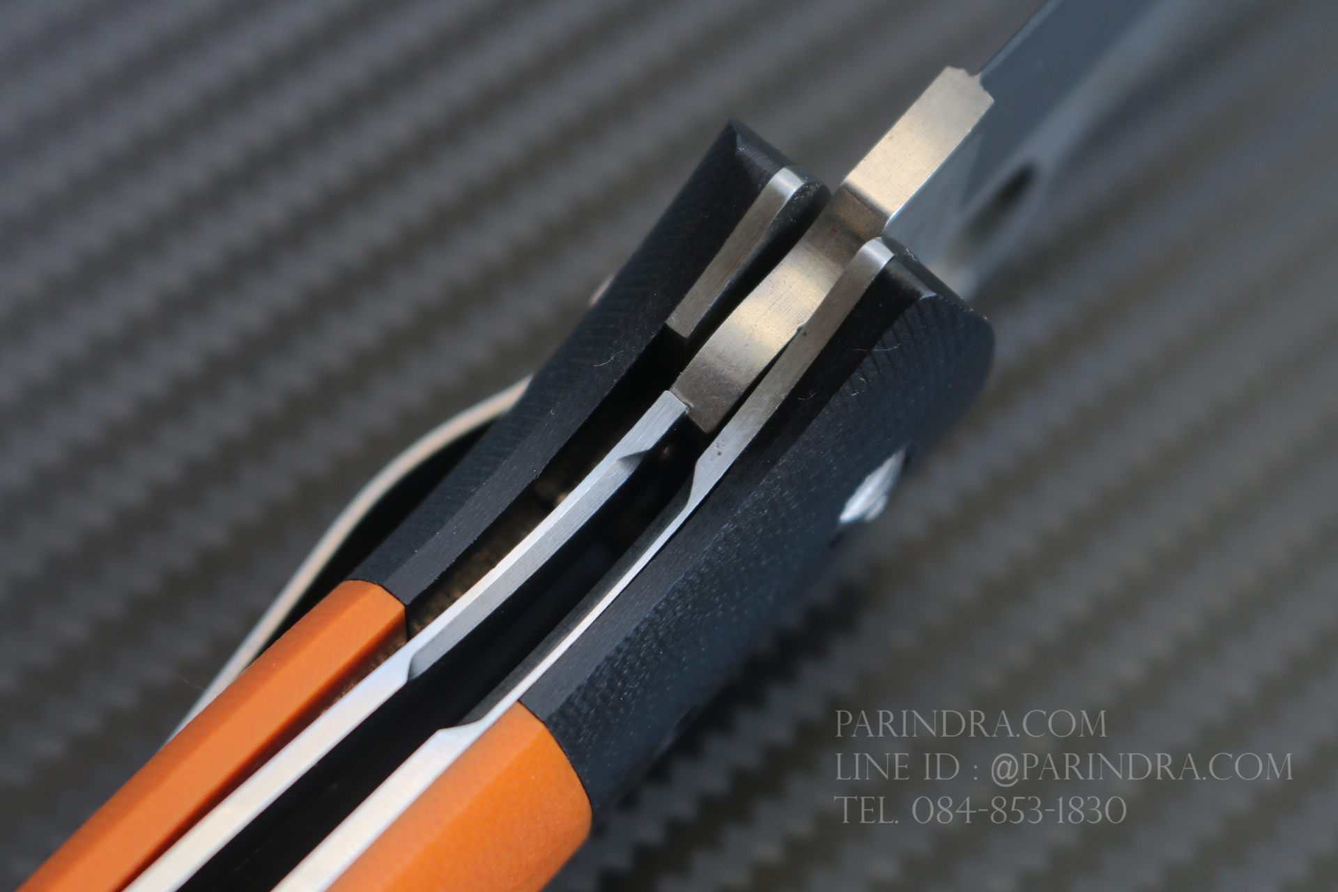 มีดพับ Spyderco Rubicon Pin II (2) ด้ามสีส้ม ทนถึกสุดใจ คมกริบ ขนาด 8 นิ้ว (OEM) A+