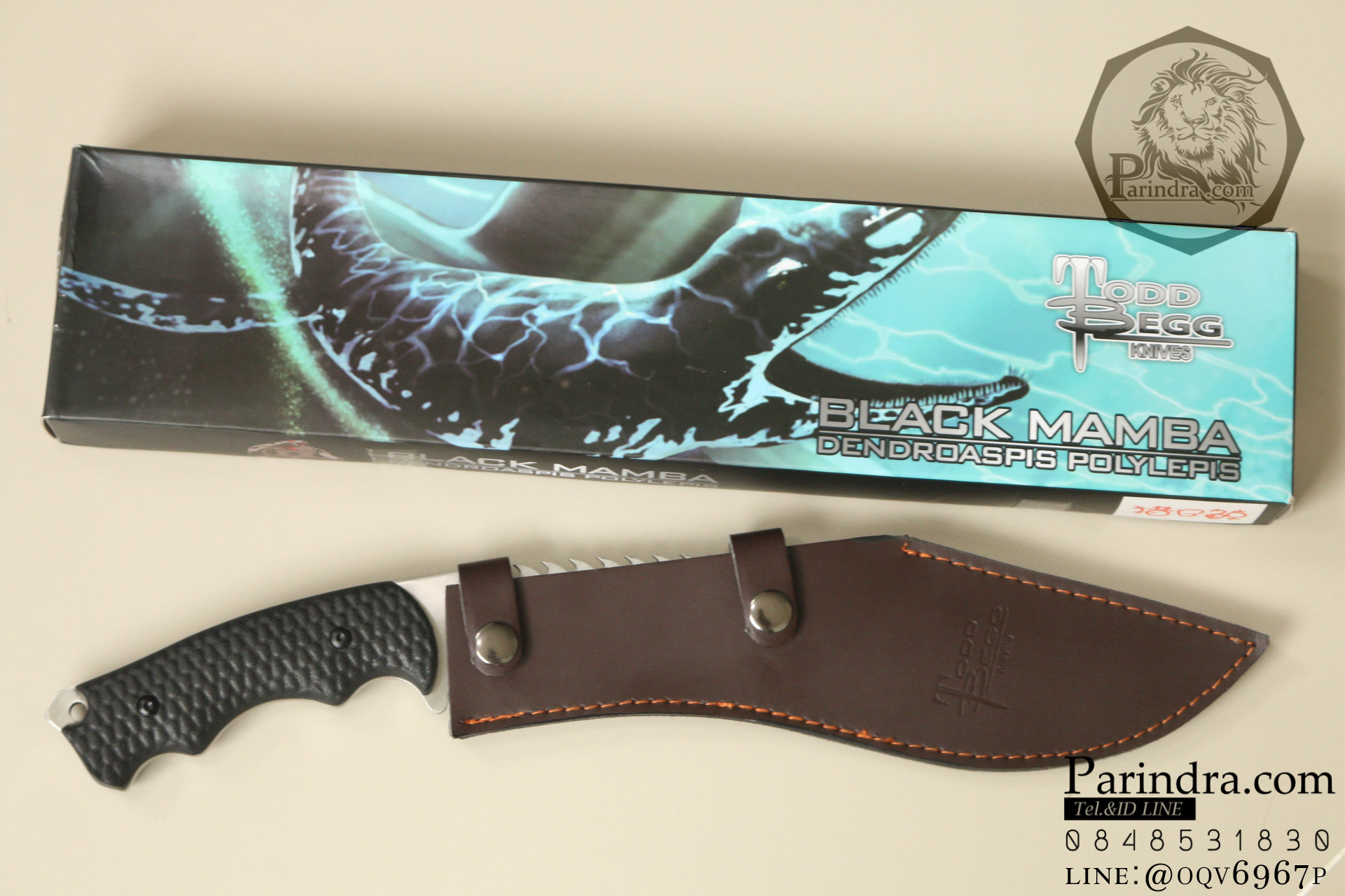มีดใบตาย มีดเดินป่าทรงกรูข่า Black Mamba หนา หนัก ตัน (OEM) ขนาด 16 นิ้ว