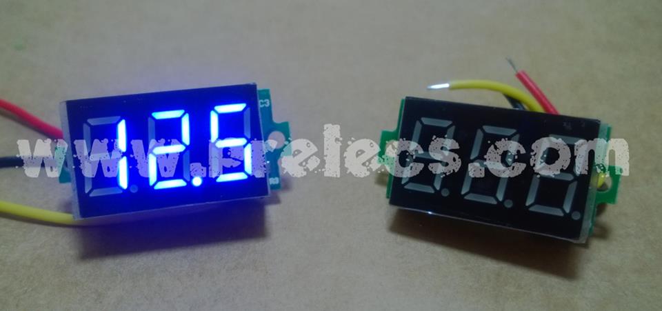 Volt Meter DC 0.36" สีน้ำเงิน