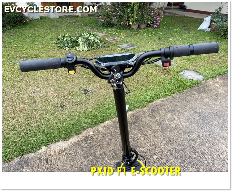 สกู๊ตเตอร์ไฟฟ้า PXID F1 ELECTRIC SCOOTER โช๊คหน้า+หลัง มอเตอร์ 500 วัตต์ ความเร็วสูงสุด 45กม./ชม, 10Ah 48V (30กม.) เดินทางได้ 30-40 กม.